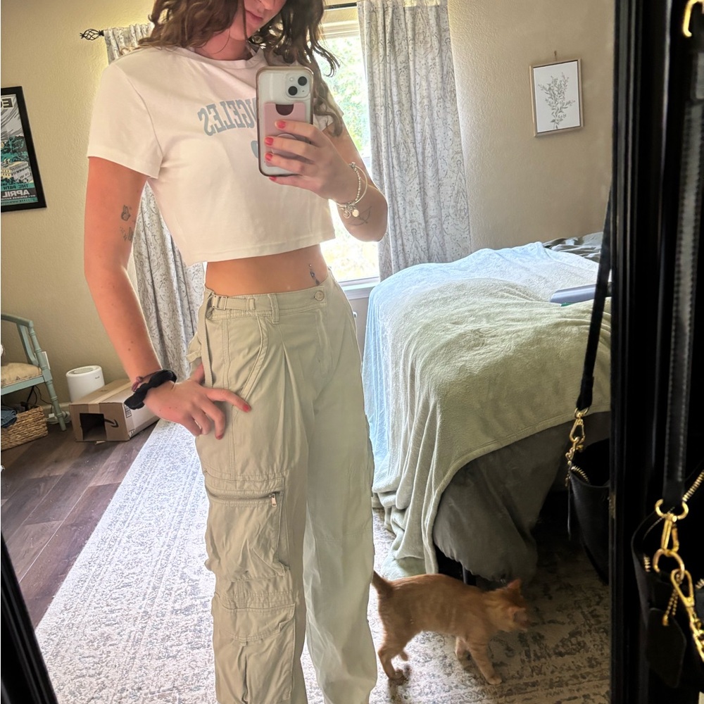 Pull&Bear Light Gray Pants